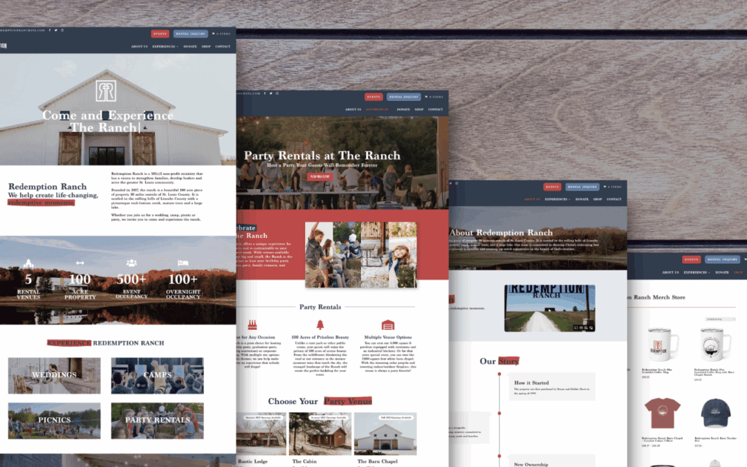 Event Venue Website, SEO, & Merch Store Integration